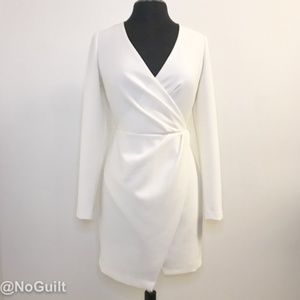 black halo carie mini dress